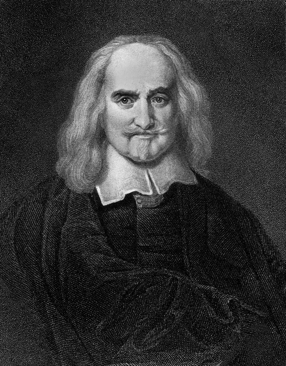 托马斯·霍布斯 (1588-1679) 英国哲学家，版画 作者 Jan Baptist（之后）Jaspers