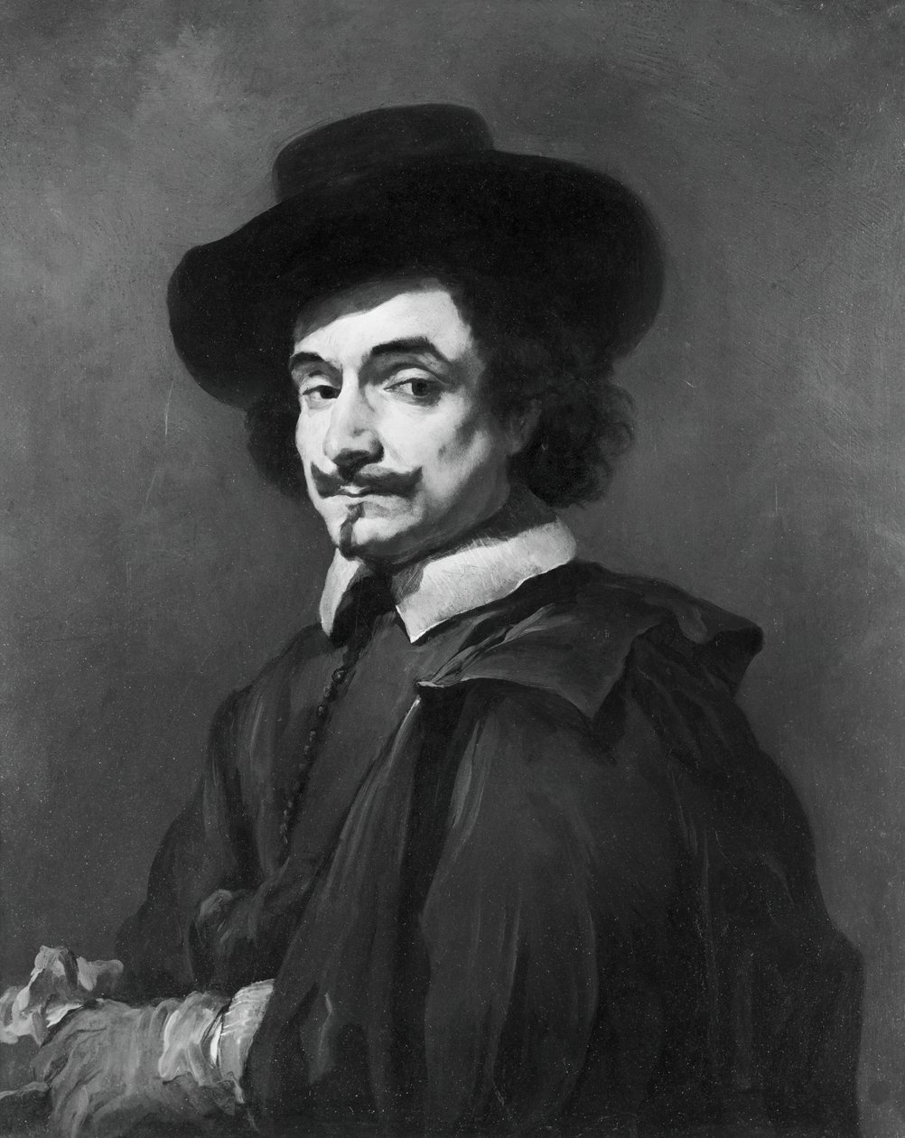 一个人的肖像，约1650年。 作者 Jan Baptist Weenix