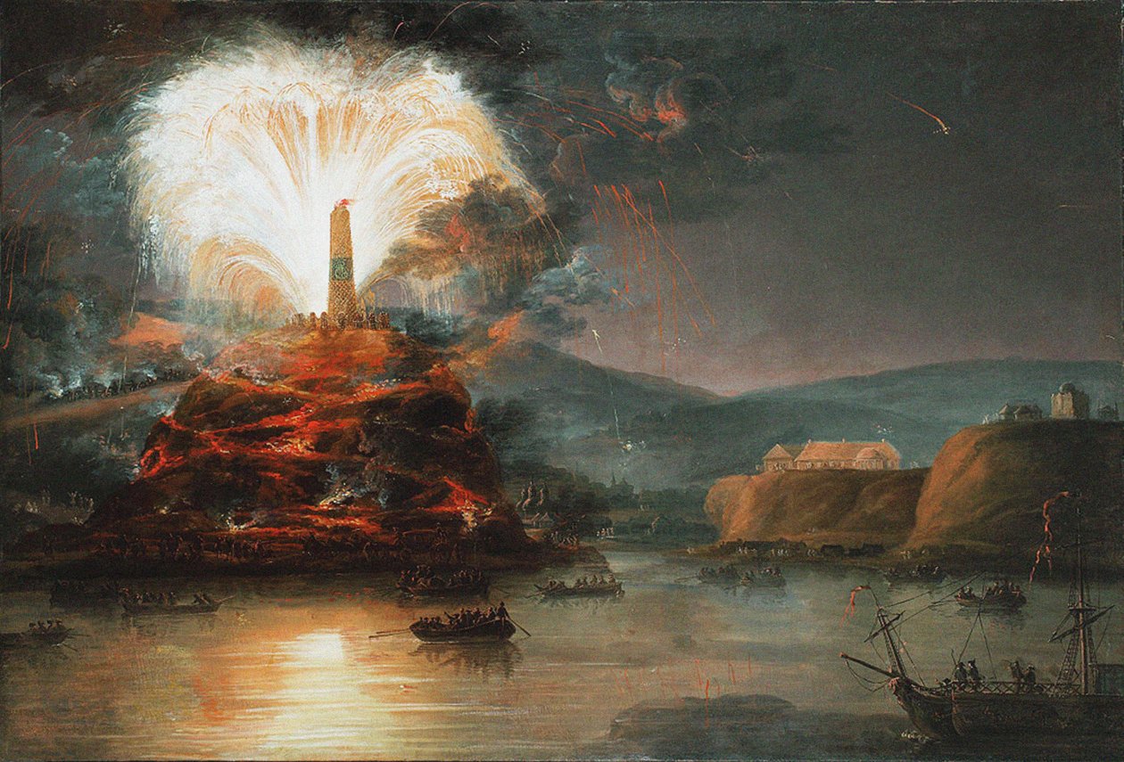 1787年在卡尼奥夫纪念凯瑟琳二世的烟花，1787年 作者 扬·博古米尔·普莱施