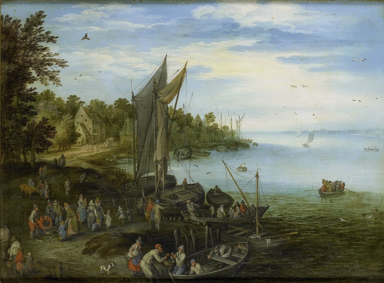 河岸 作者 Jan Brueghel (I) (复制后)