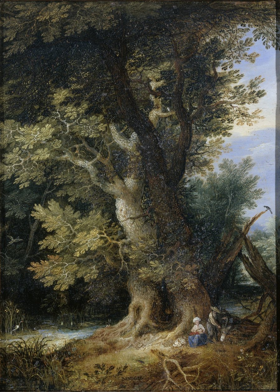 飞往埃及途中的休息 作者 Jan Brueghel (I) (人)