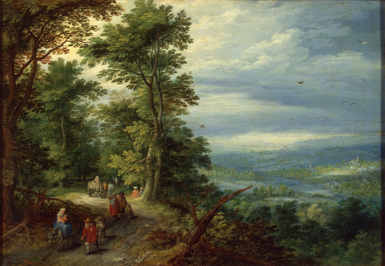 森林边缘（飞往埃及）






















)" 作者 简·布鲁格（Jan Brueghel）