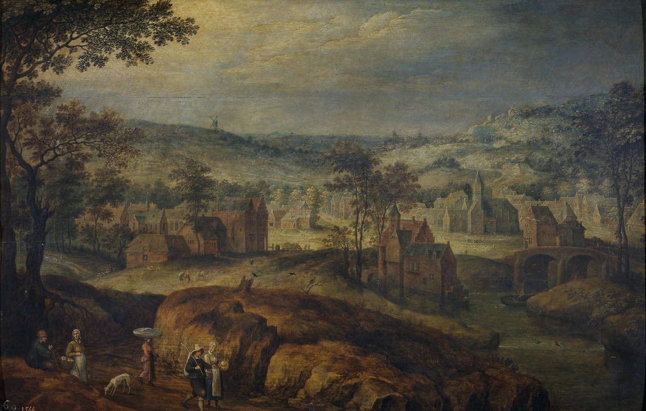 村庄景观 作者 简·布鲁格（Jan Brueghel）