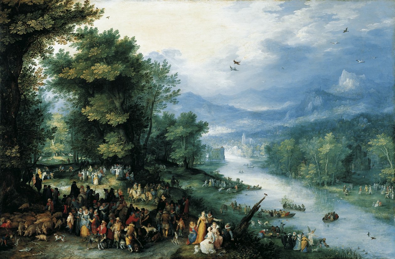 小托比亚斯的风景 作者 简·布鲁格（Jan Brueghel）