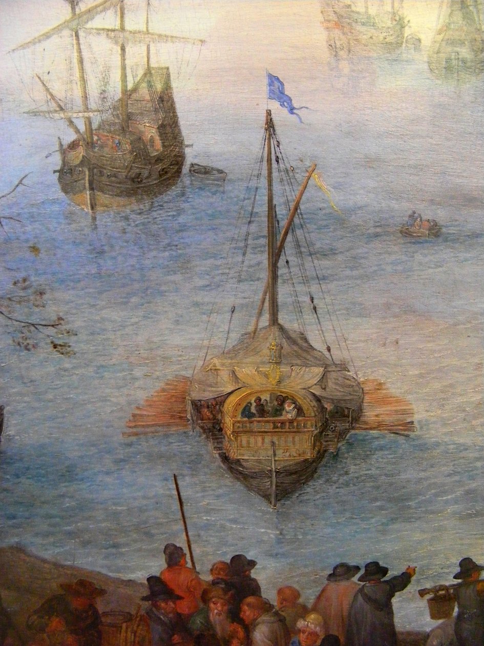 大型鱼市 作者 简·布鲁格（Jan Brueghel）
