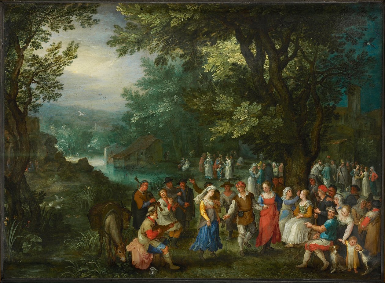 婚礼舞，1596年。 作者 简·布鲁格（Jan Brueghel）