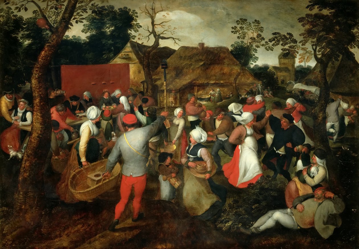 婚礼舞蹈，约1600年。 作者 简·布鲁格（Jan Brueghel）