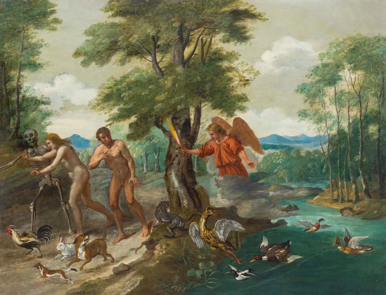 亚当和夏娃在天堂 作者 扬·布鲁格（Jan Brueghel）