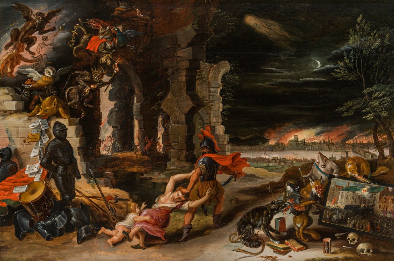 法律与暴力的寓言（英国国王查理一世的寓言） 作者 扬·布鲁格（Jan Brueghel）