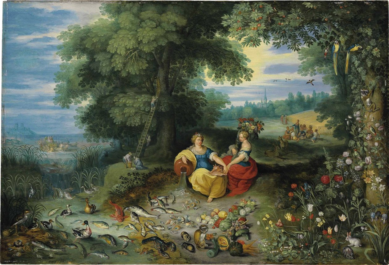 水与土的寓意 作者 扬·布鲁格（Jan Brueghel）