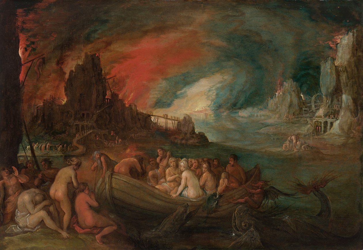卡戎载着灵魂穿越冥河 作者 扬·布鲁格（Jan Brueghel）