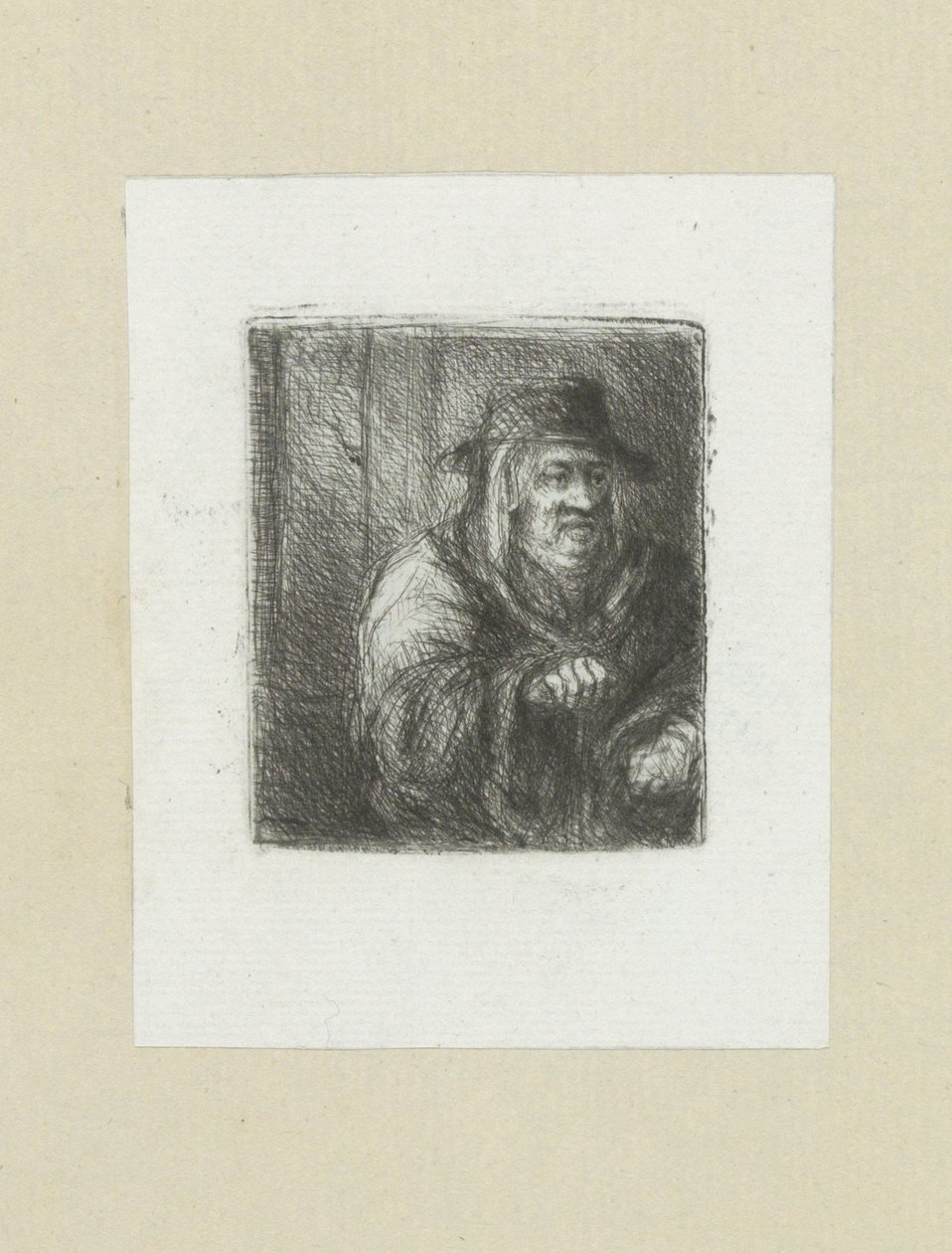 Oude man met mantel en hoed
约翰-夏隆的蚀刻画全集 / Oeuvre Complette des Eaux Fortes par Jean Chalon（丛书名） 作者 扬·沙隆