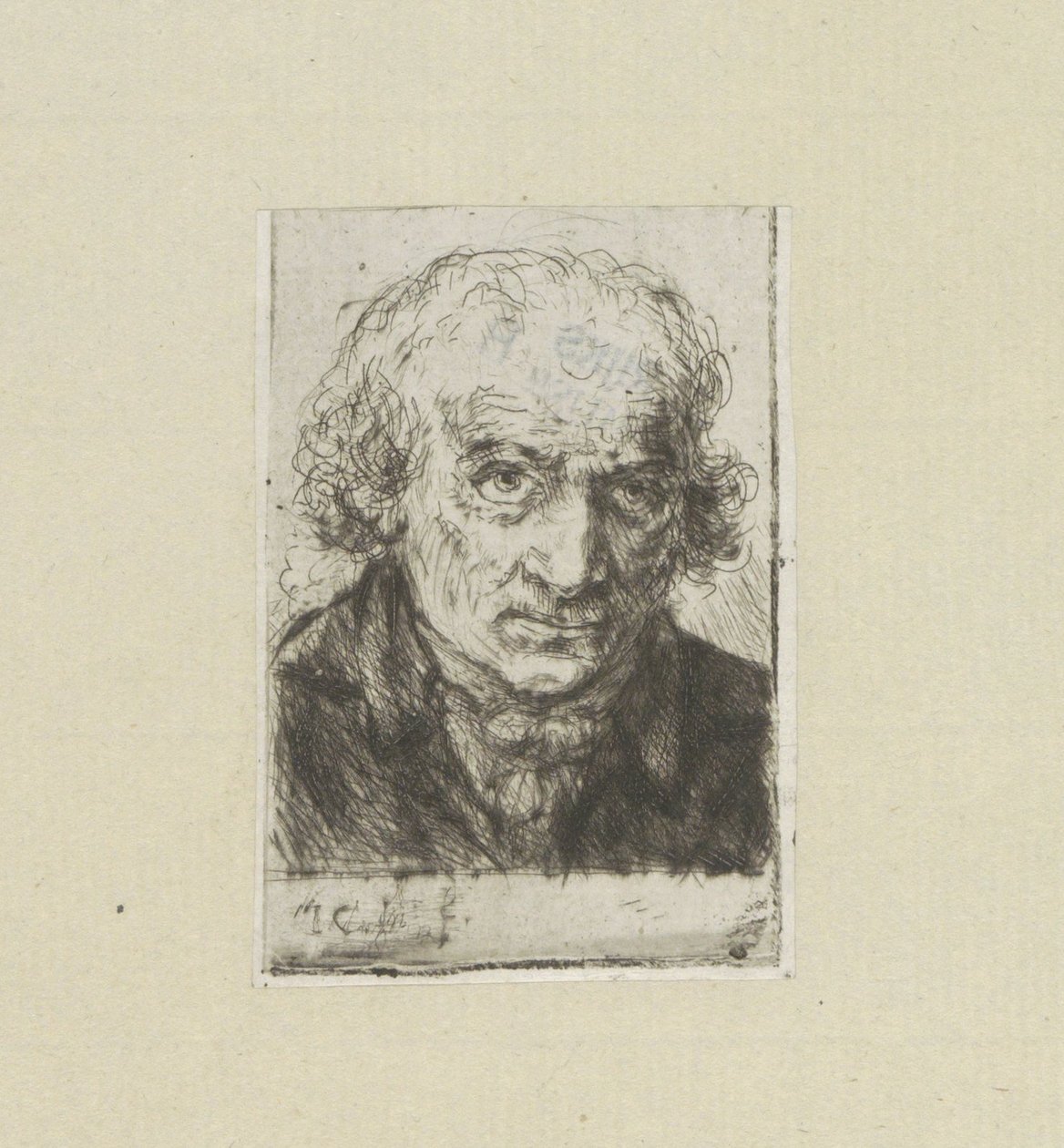 Volwassen man, naar rechts
约翰-夏隆的蚀刻画全集 / Oeuvre Complette des Eaux Fortes par Jean Chalon (丛书名) 作者 扬·沙隆