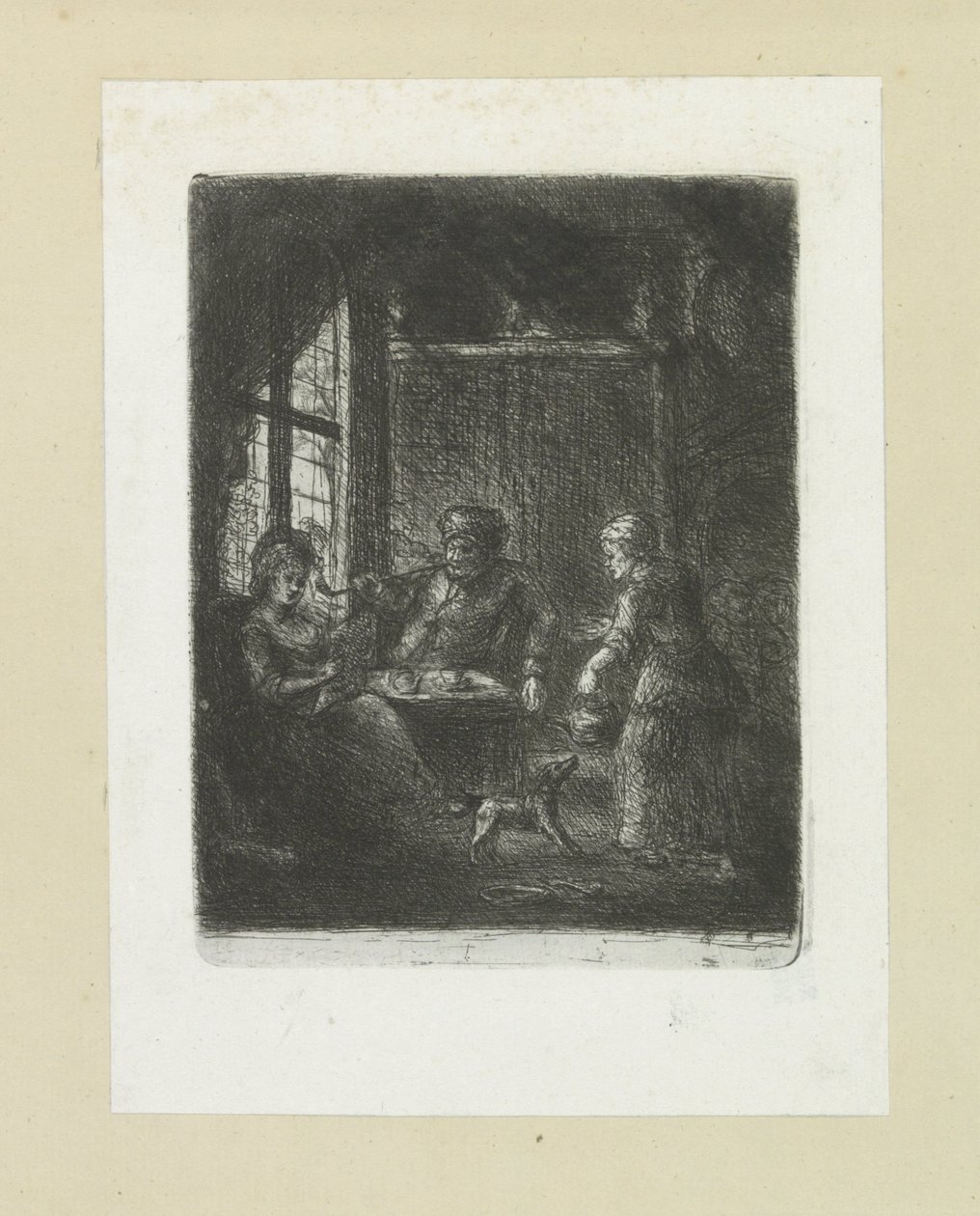 Woonkamer met paar
约翰-夏隆的蚀刻画全集 / Oeuvre Complette des Eaux Fortes par Jean Chalon (丛书名) 作者 扬·沙隆