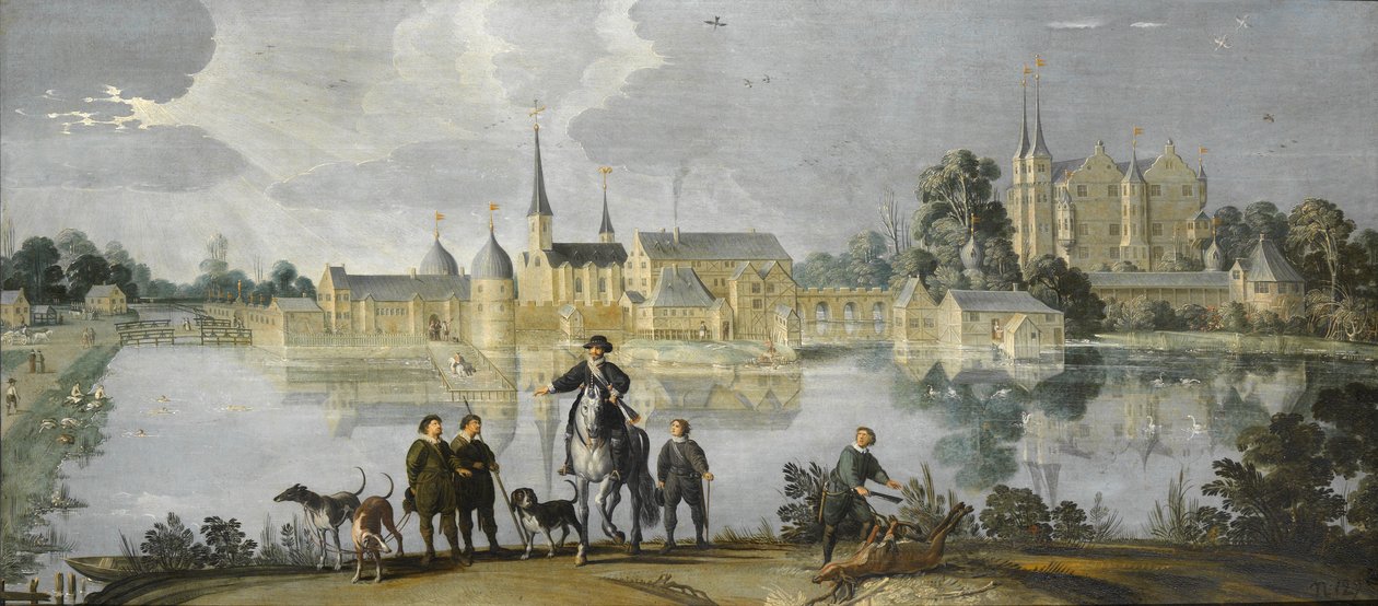 Frederiksborg城堡，哥本哈根，丹麦，c.1590-1610 作者 扬·克拉森（Jan Claeszen van Wijck）