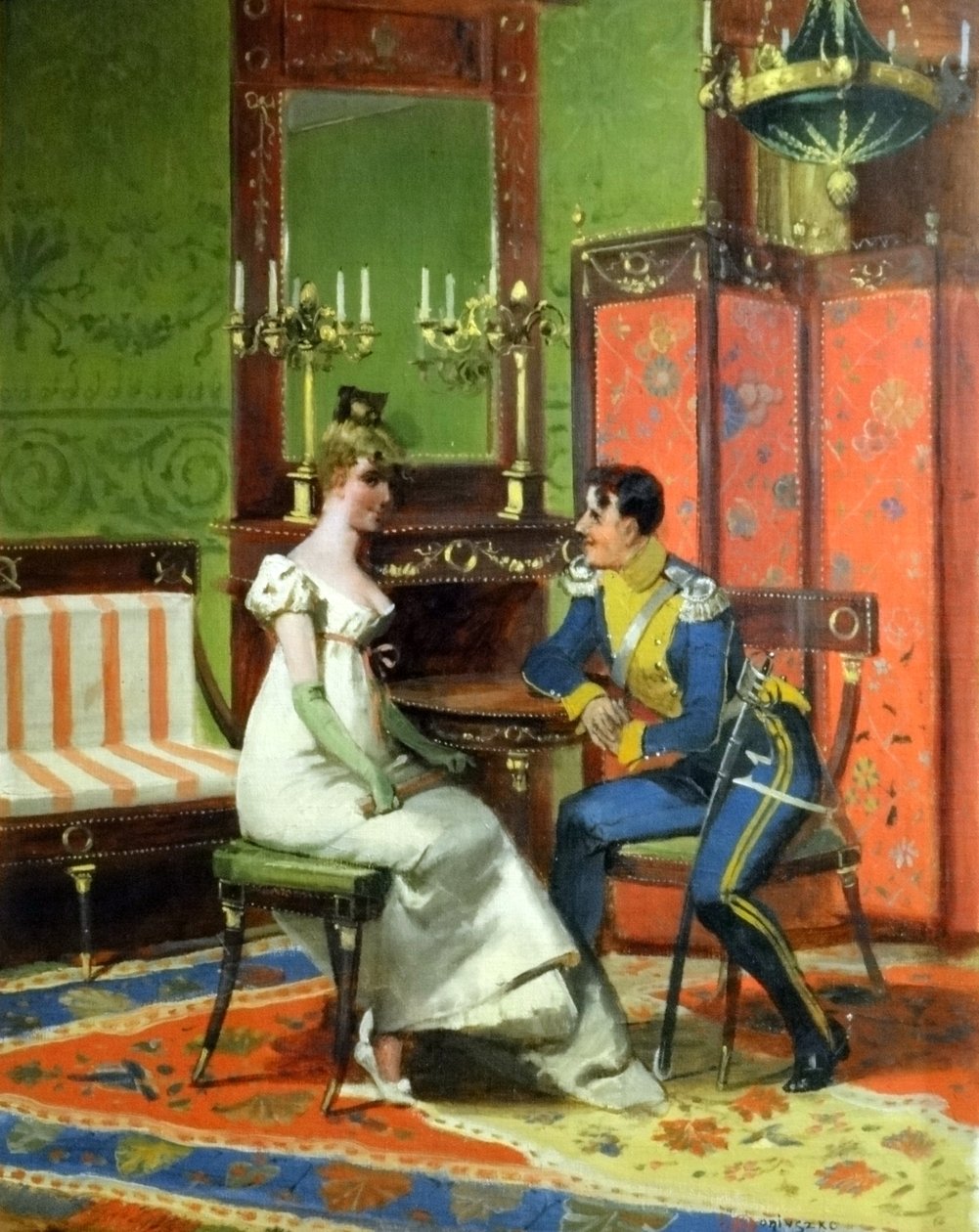 扬-切斯瓦夫-莫纽什科，《长枪手的求爱》（The Courtship of the Lancer 作者 扬·切斯瓦夫·莫尼尤斯科