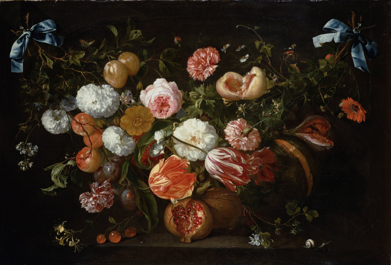 鲜花花环 作者 扬·戴维兹·德·海姆（Jan Davidsz de Heem）