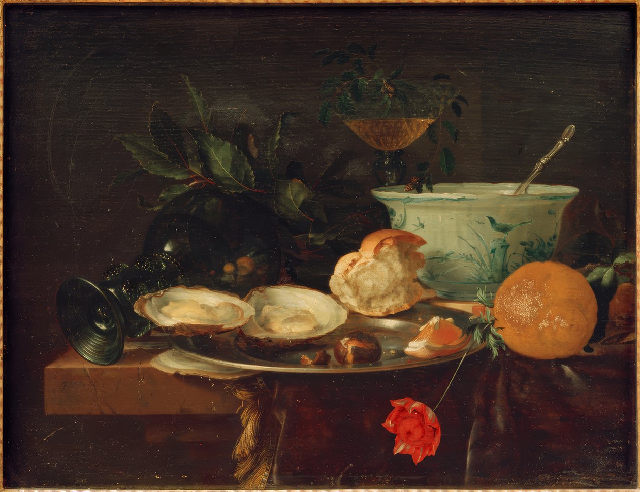 早餐静物 作者 扬·戴维兹·德·海姆（Jan Davidsz de Heem）