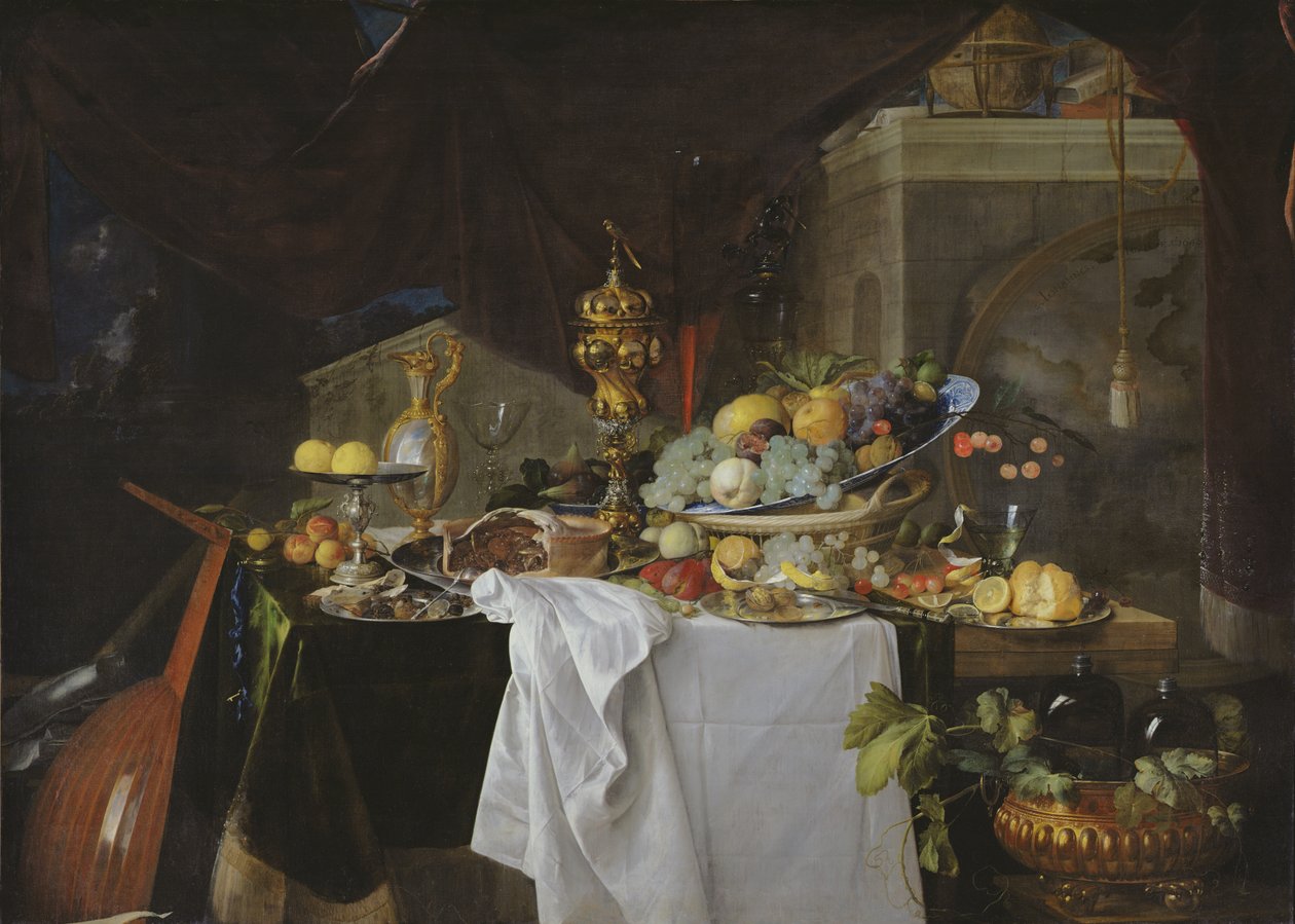 静物，1640年 作者 扬·戴维兹·德·海姆（Jan Davidsz de Heem）