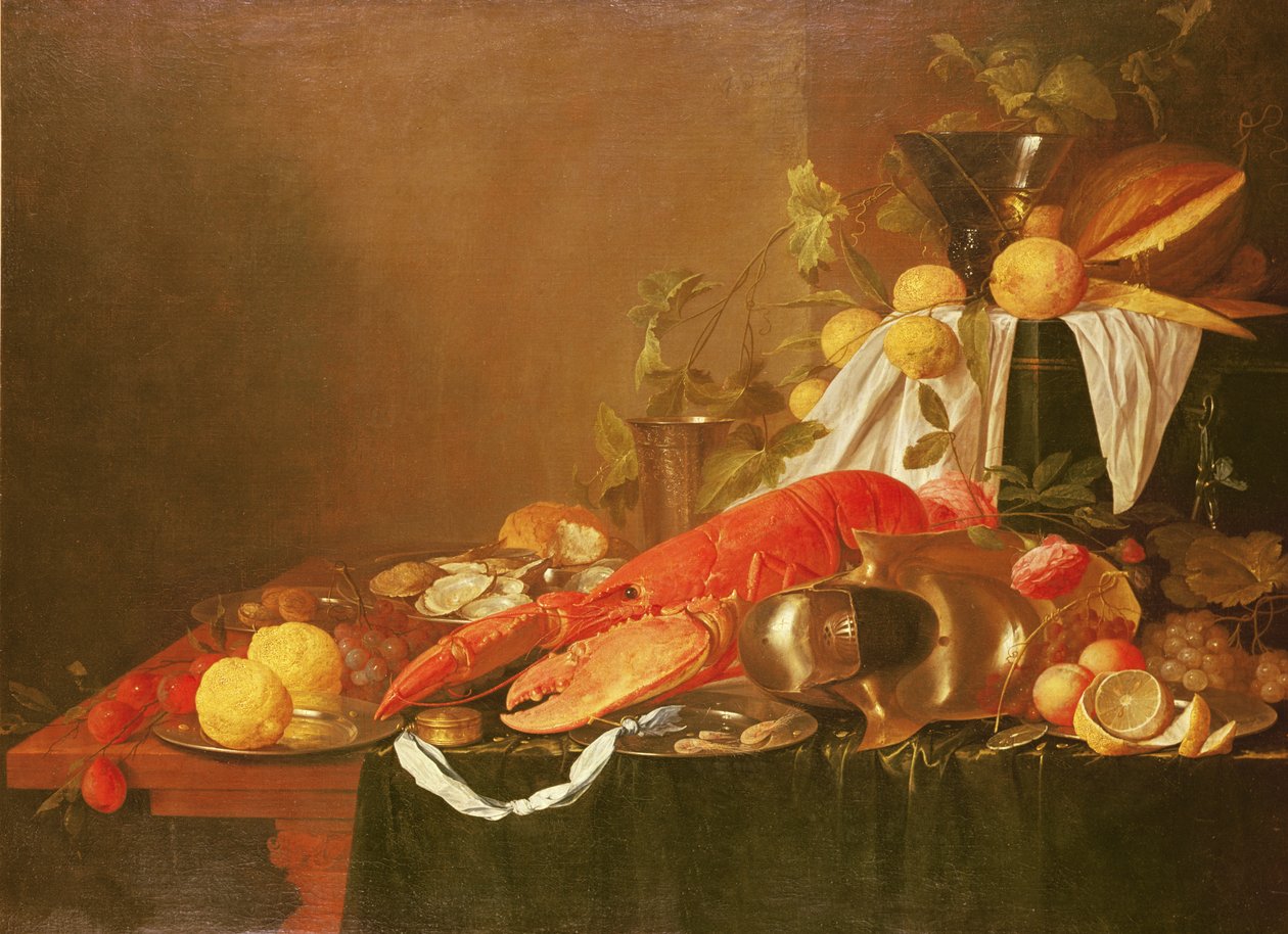 静物，17世纪 作者 扬·戴维兹·德·海姆（Jan Davidsz de Heem）