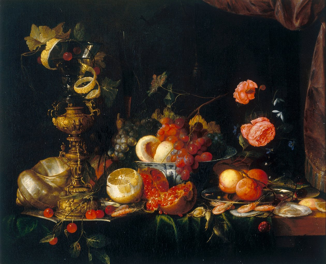 静物 作者 扬·戴维兹·德·海姆（Jan Davidsz de Heem）