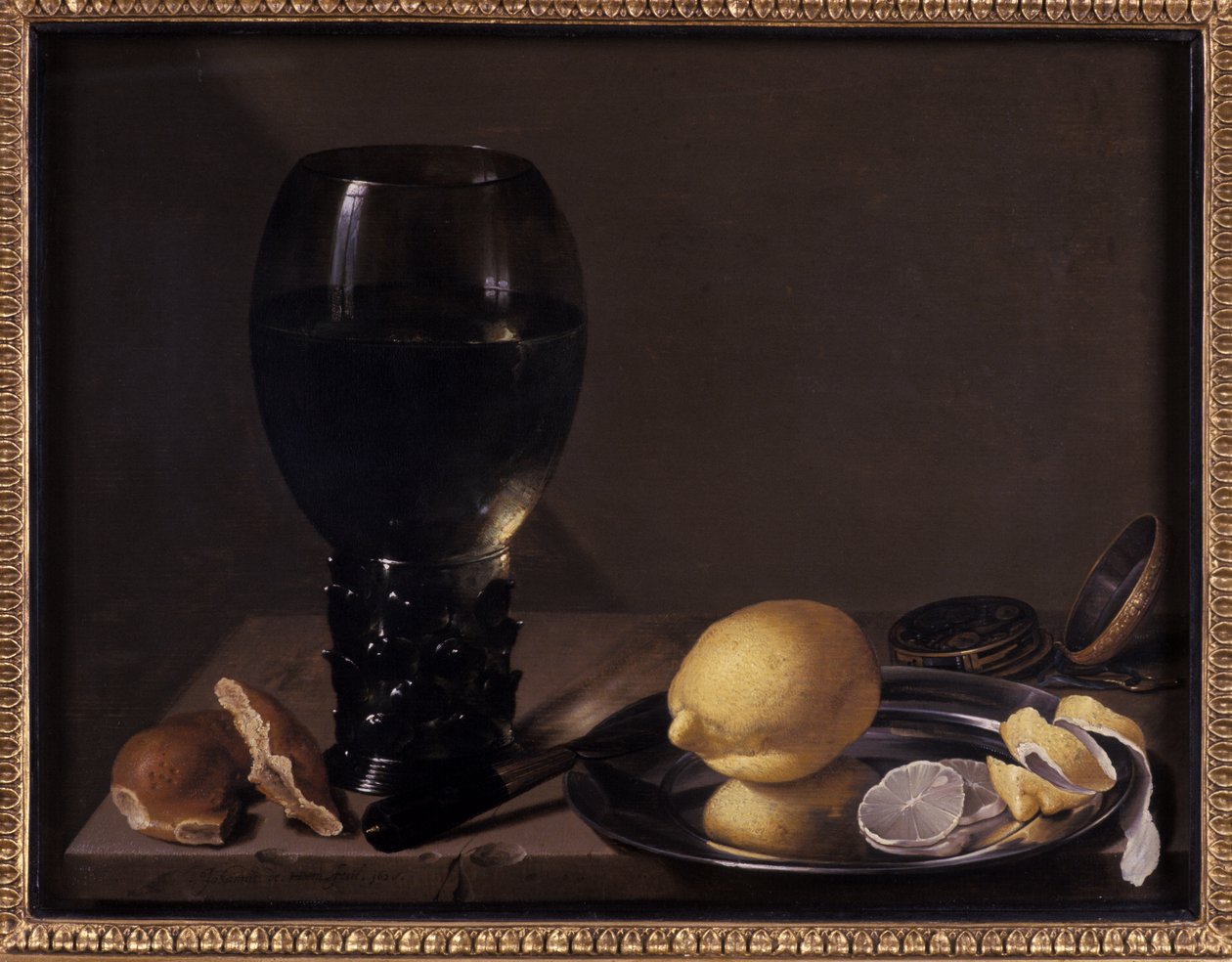 静物与酒杯，1628年 作者 扬·戴维兹·德·海姆（Jan Davidsz de Heem）