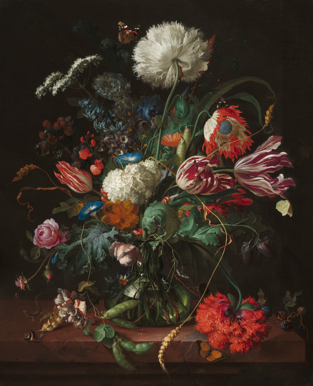 花瓶 作者 扬·戴维兹·德·海姆（Jan Davidsz de Heem）