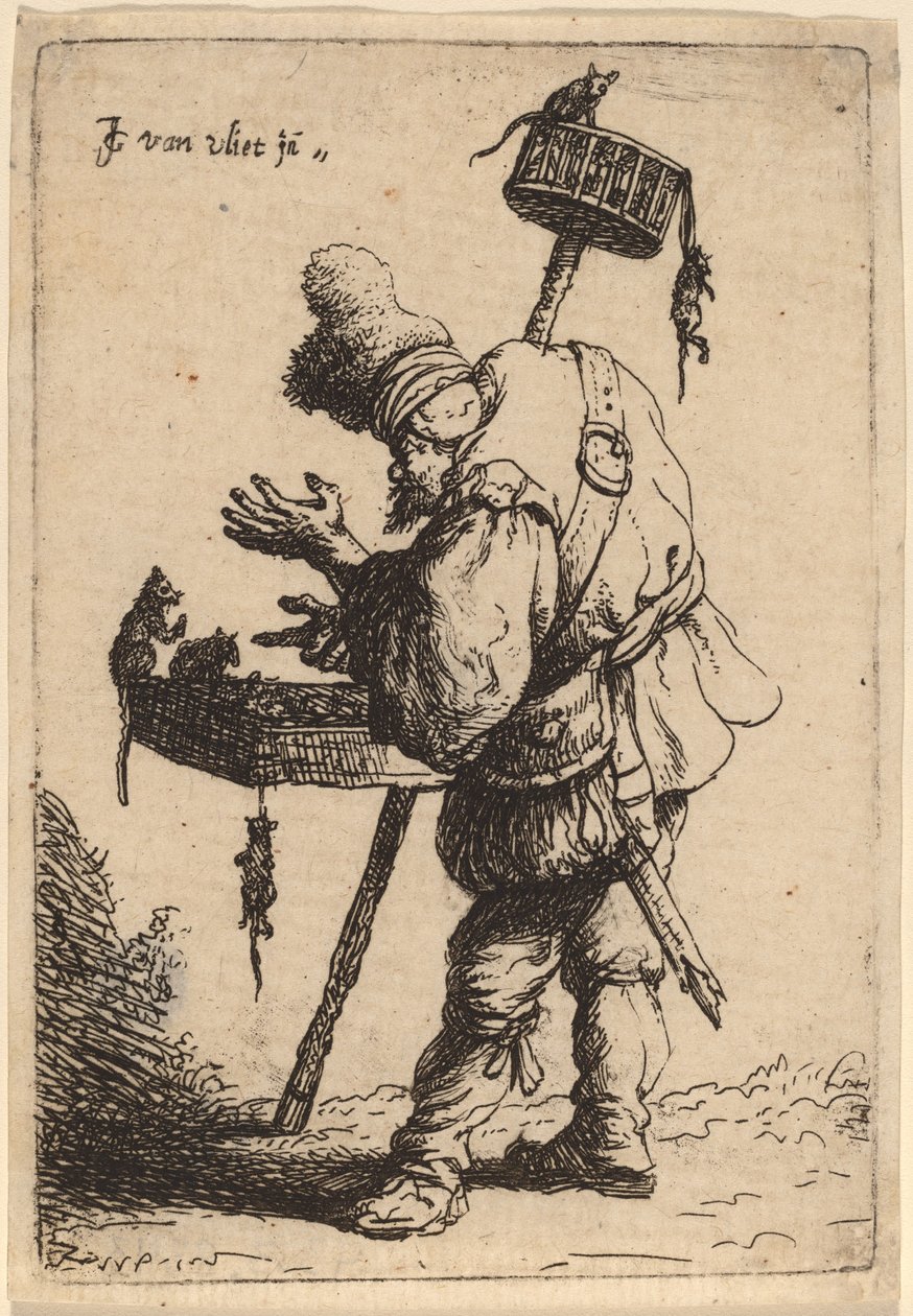 捕鼠者》，1632年。 作者 扬·格奥尔格·范弗利特