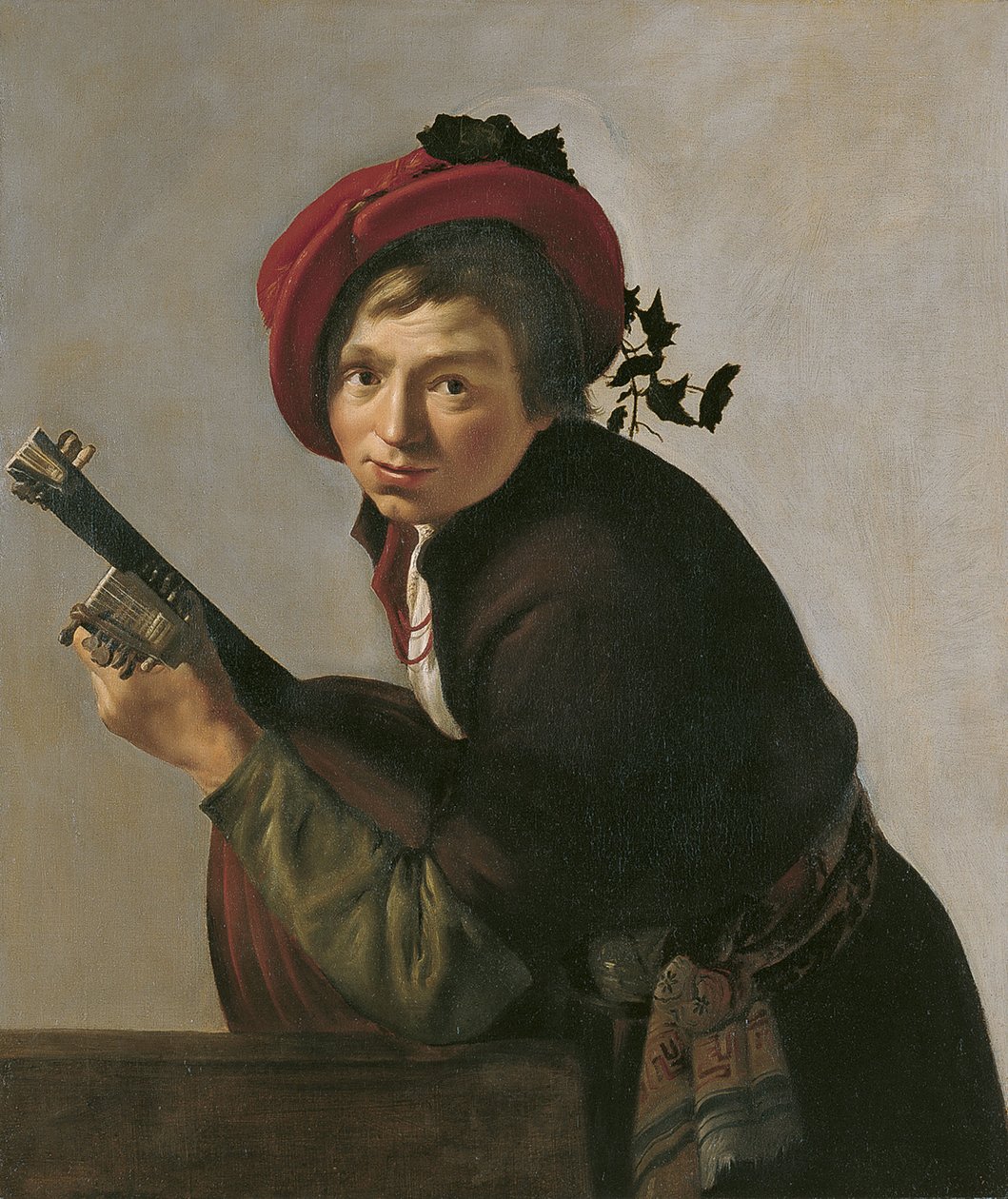 年轻人玩Theorbo 作者 扬·格里兹（Jan Gerritsz van Bronckhorst）