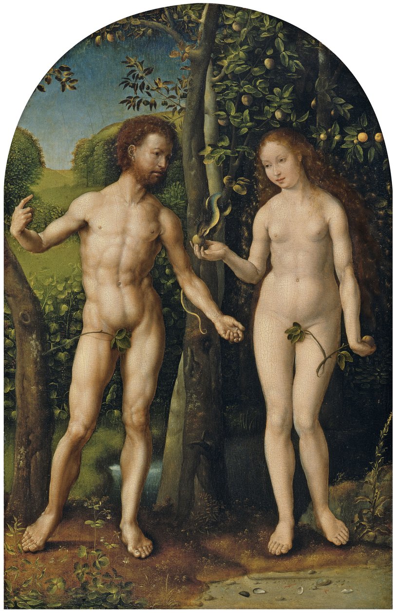 亚当和夏娃 作者 扬·高萨特（Jan Gossaert）