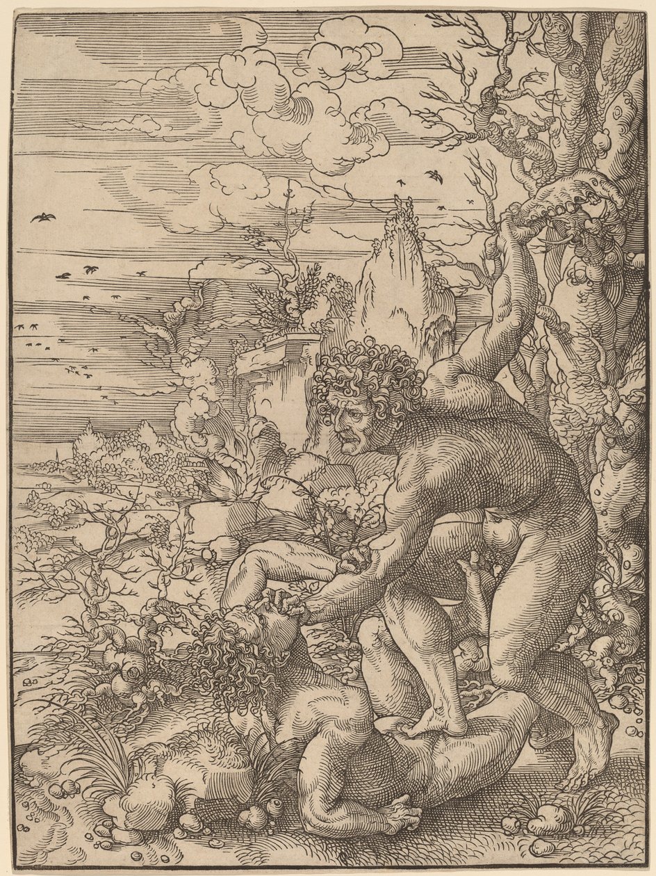 该隐杀了亚伯 作者 扬·高萨特（Jan Gossaert）