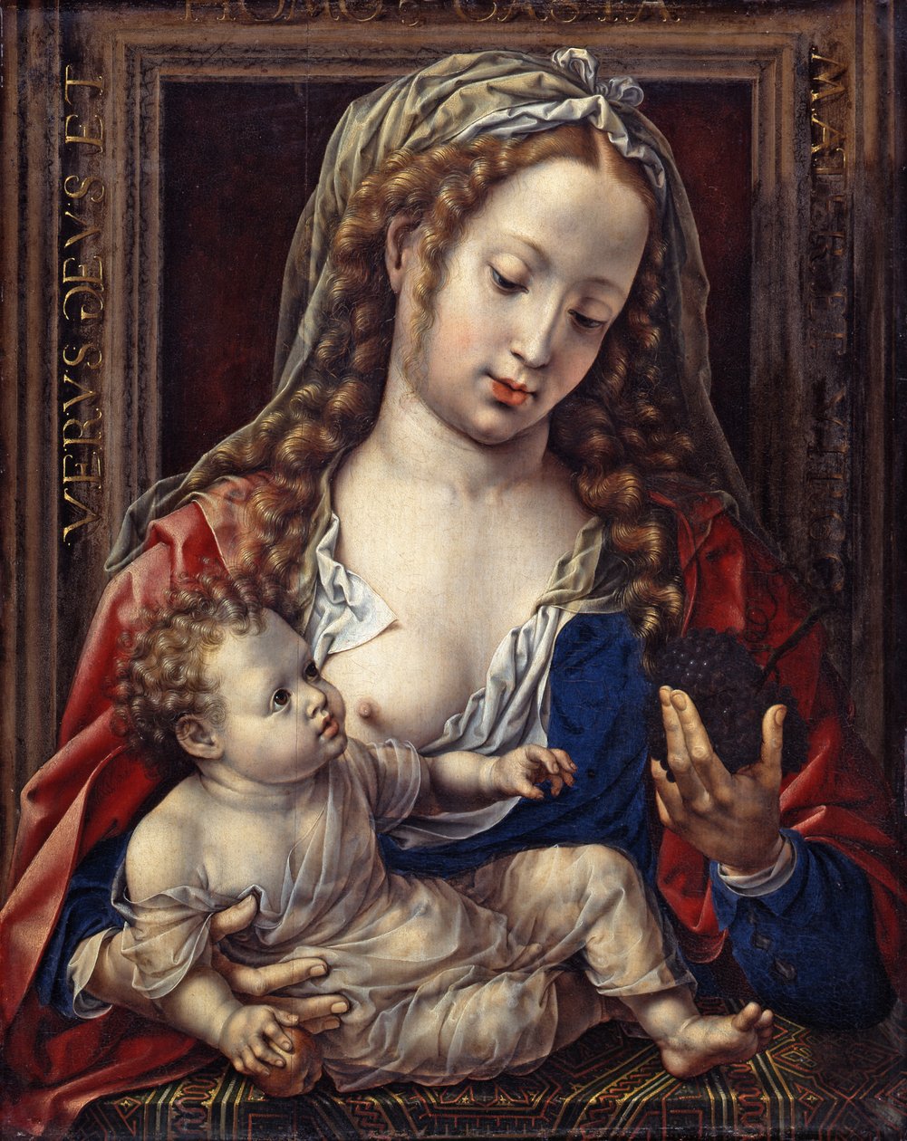 德语：Maria mit dem Kind 玛丽与基督之子 作者 扬·高萨特（Jan Gossaert）