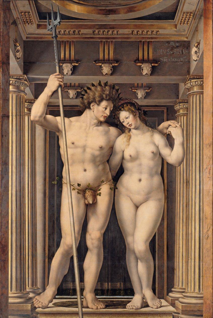 德语：Neptune und Amphitrite 海王星和安菲特里特女神 作者 扬·高萨特（Jan Gossaert）