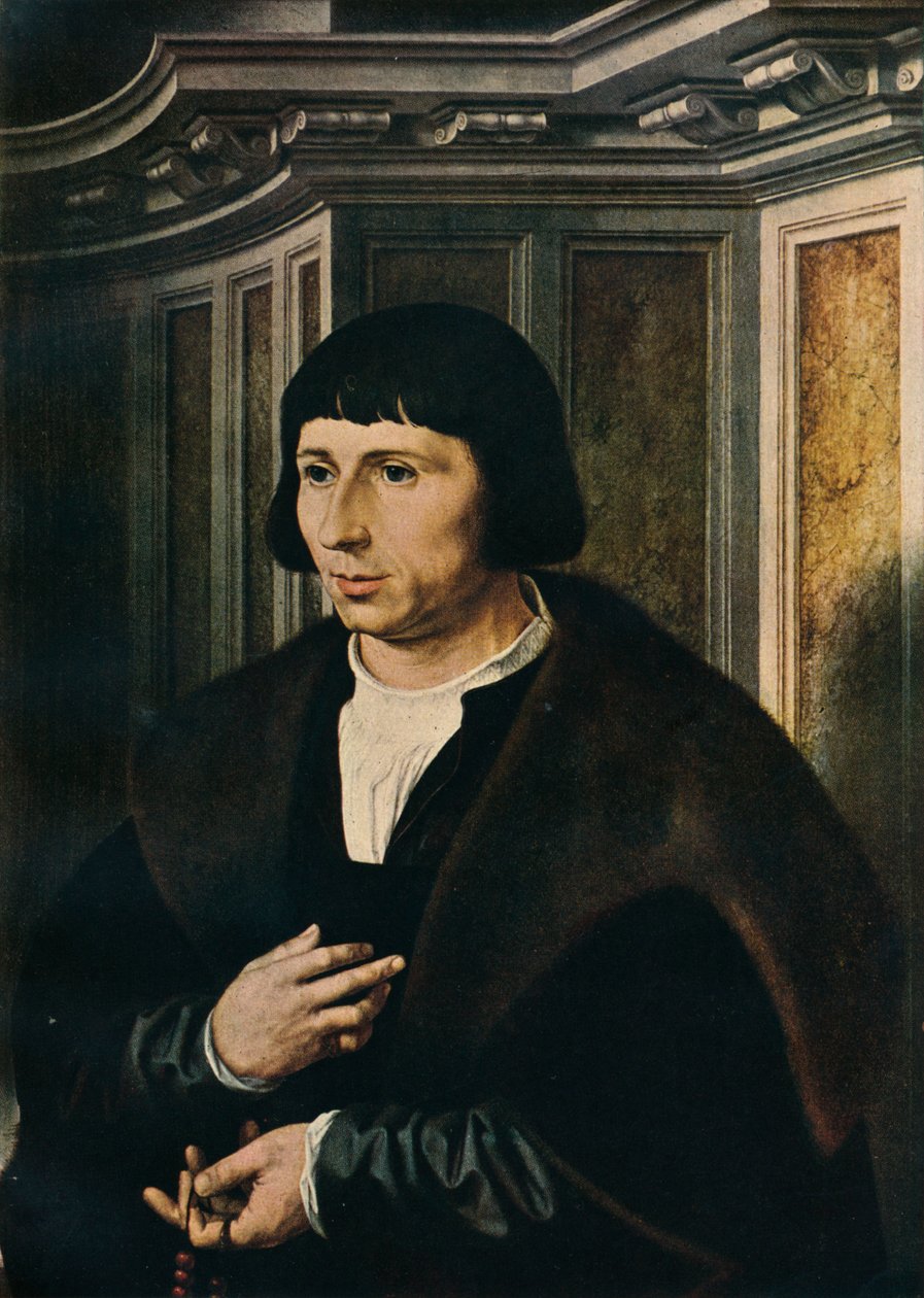 念珠的男人，c1525 作者 扬·高萨特（Jan Gossaert）
