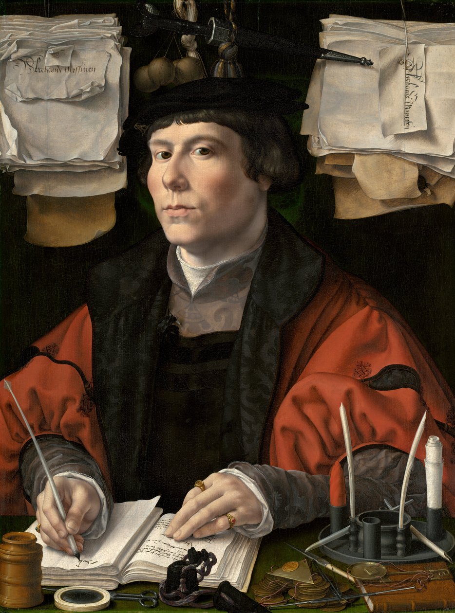 商人肖像 作者 扬·高萨特（Jan Gossaert）