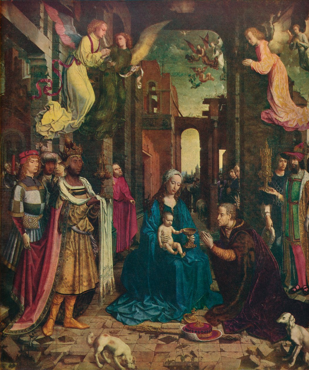 国王的崇拜，c1510，1912年 作者 扬·高萨特（Jan Gossaert）