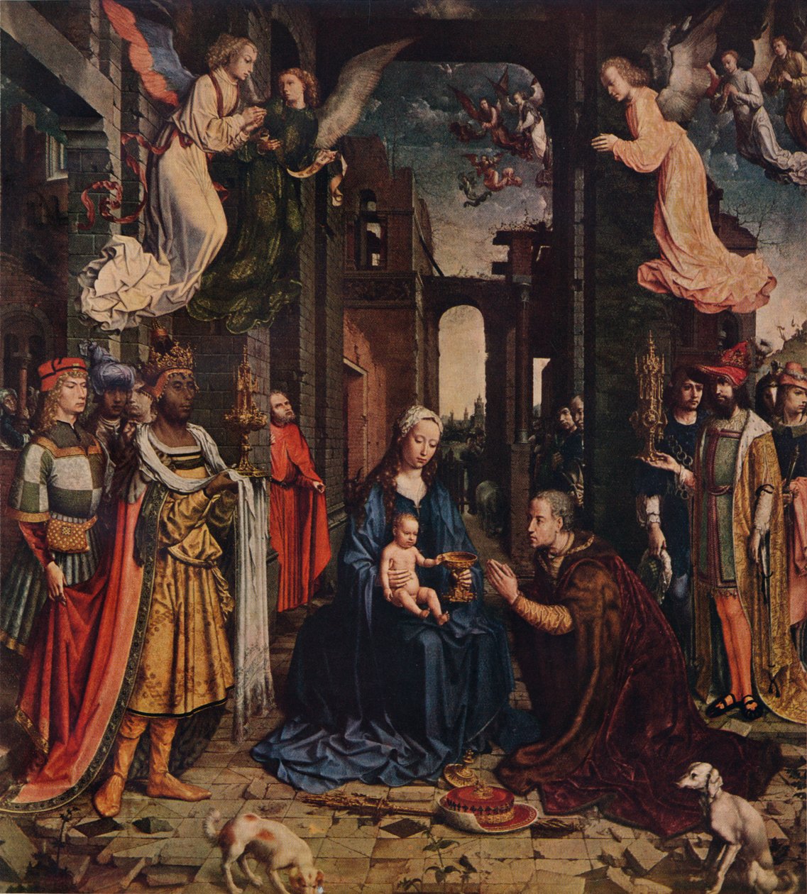 国王的崇拜，c1510，1938年 作者 扬·高萨特（Jan Gossaert）