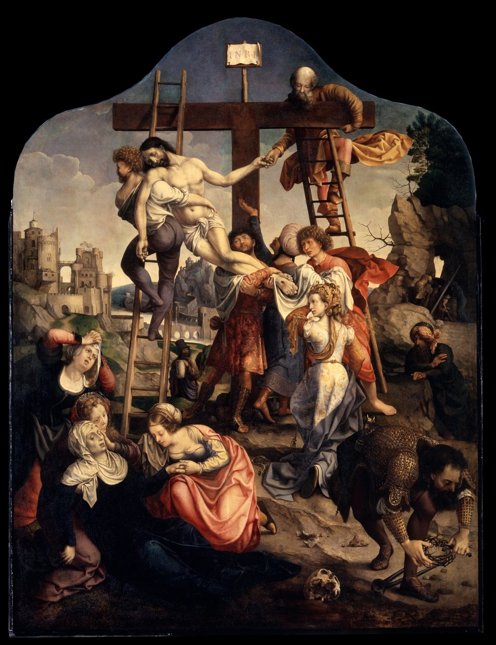 十字架的后裔，c1520。 作者 扬·高萨特（Jan Gossaert）