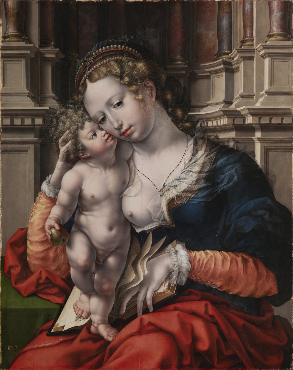 处女和孩子 作者 扬·高萨特（Jan Gossaert）
