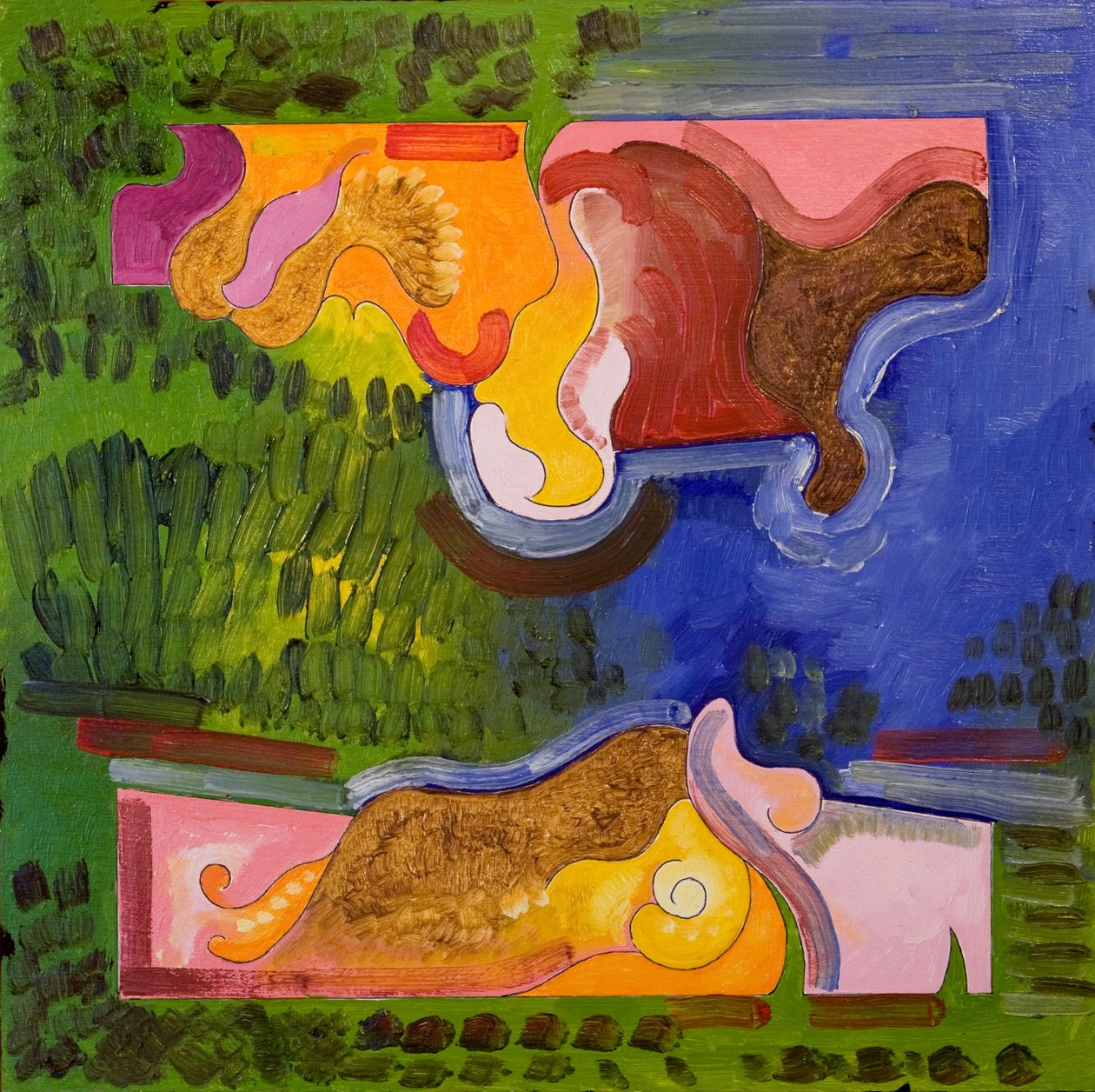 生物学课程》，2006年（木板油画） 作者 扬·格罗内伯格