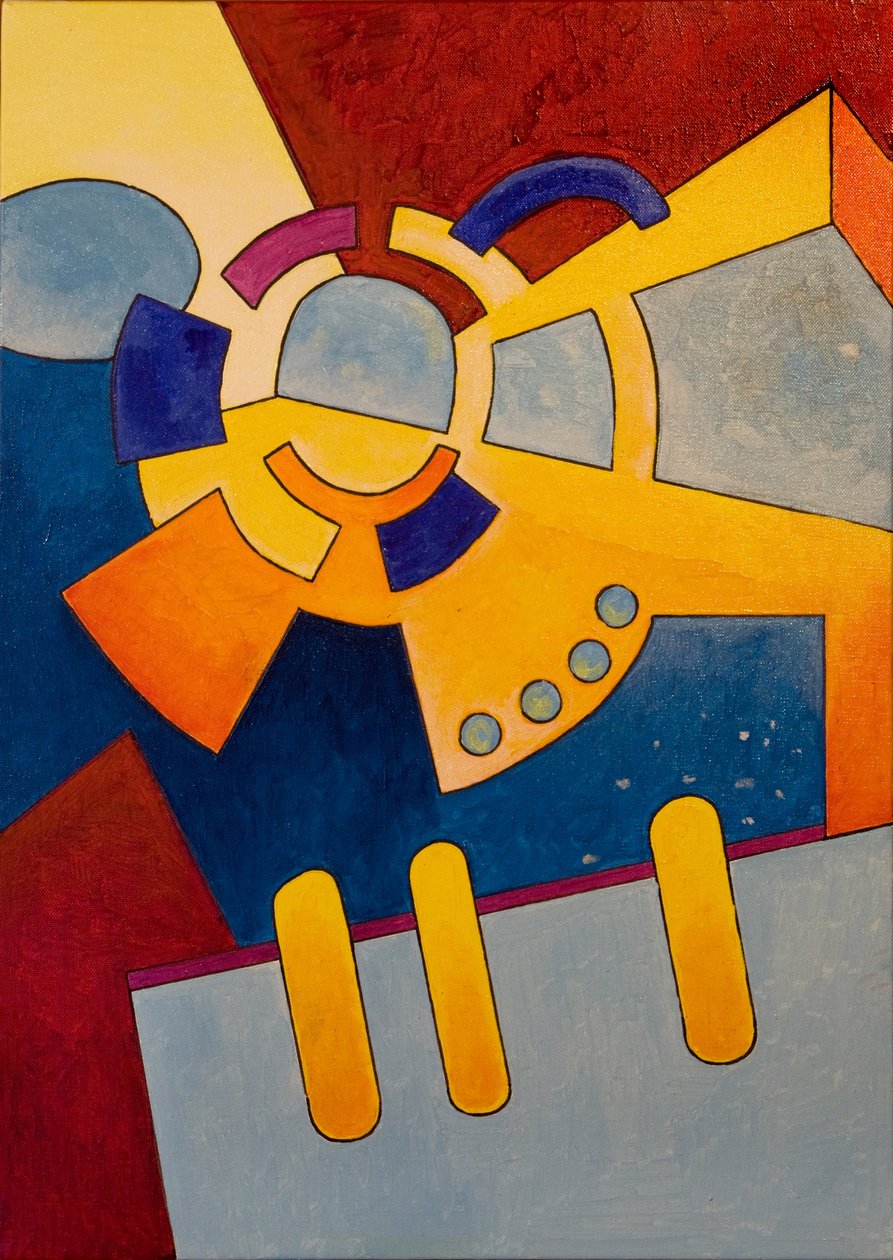 时间之窗已经打开，2007年（布面油画） 作者 扬·格罗内伯格