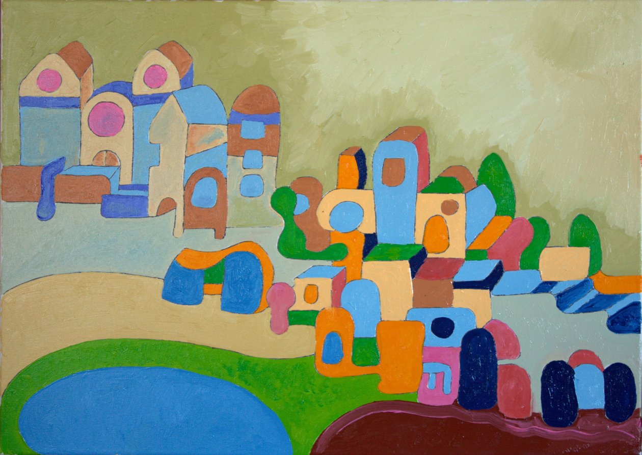 艺术家的殖民地，2010年（布面油画） 作者 扬·格罗内伯格