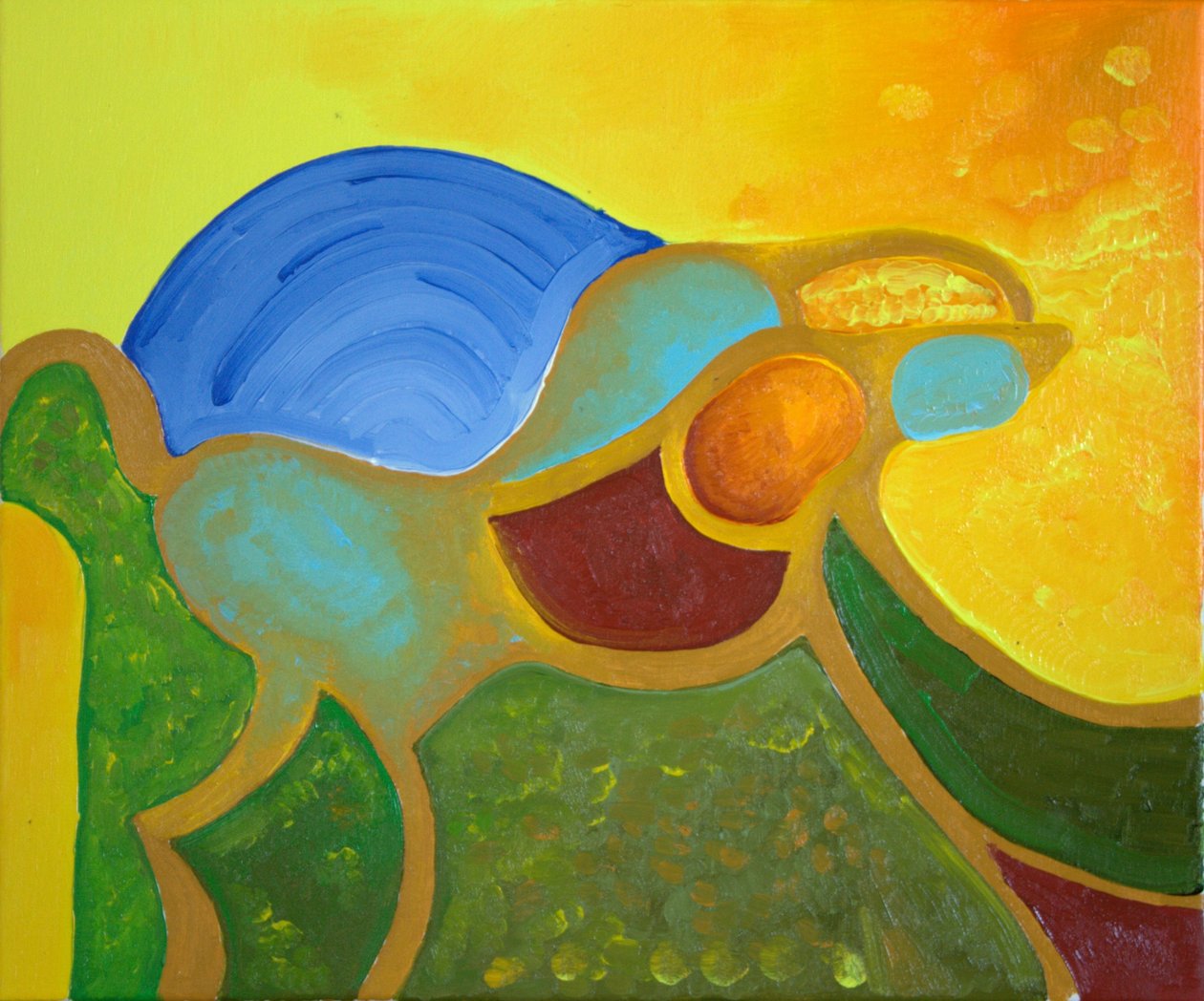 Chimaira, 2009（布面油画） 作者 扬·格罗内伯格