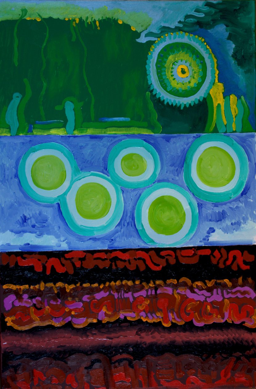 代码》，2009年（布面油画） 作者 扬·格罗内伯格