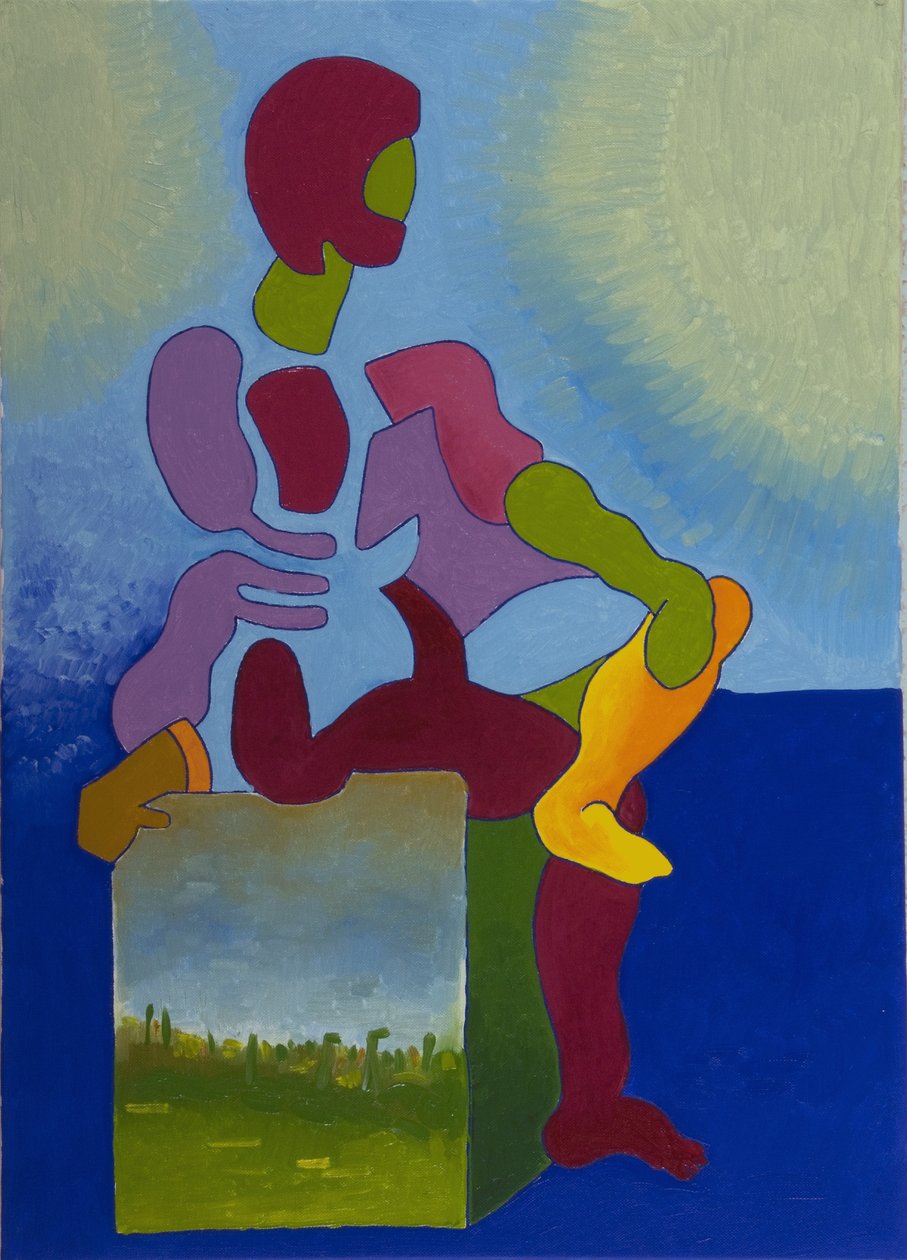 耐心等待的死亡，2008（布面油画） 作者 扬·格罗内伯格