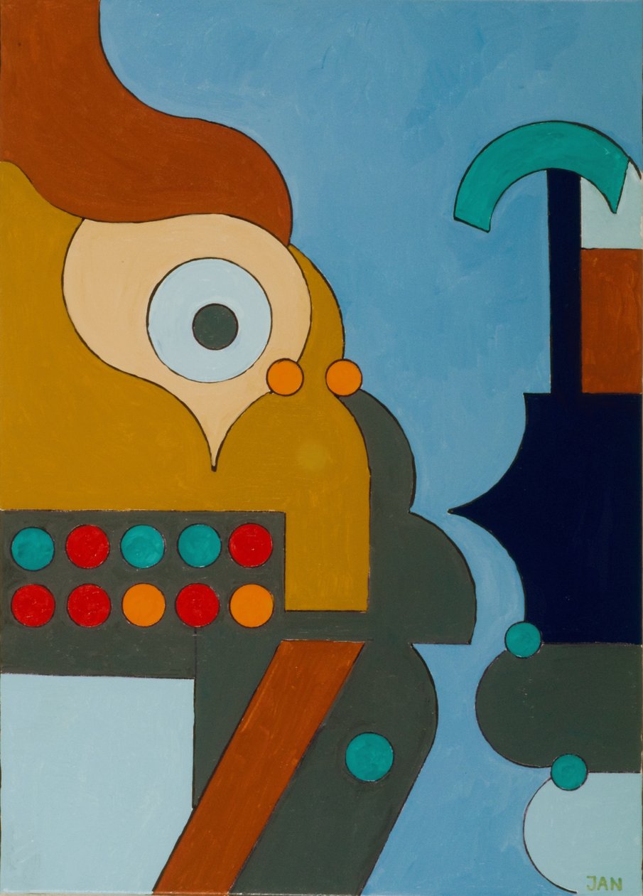 电力》，2009年（布面油画） 作者 扬·格罗内伯格