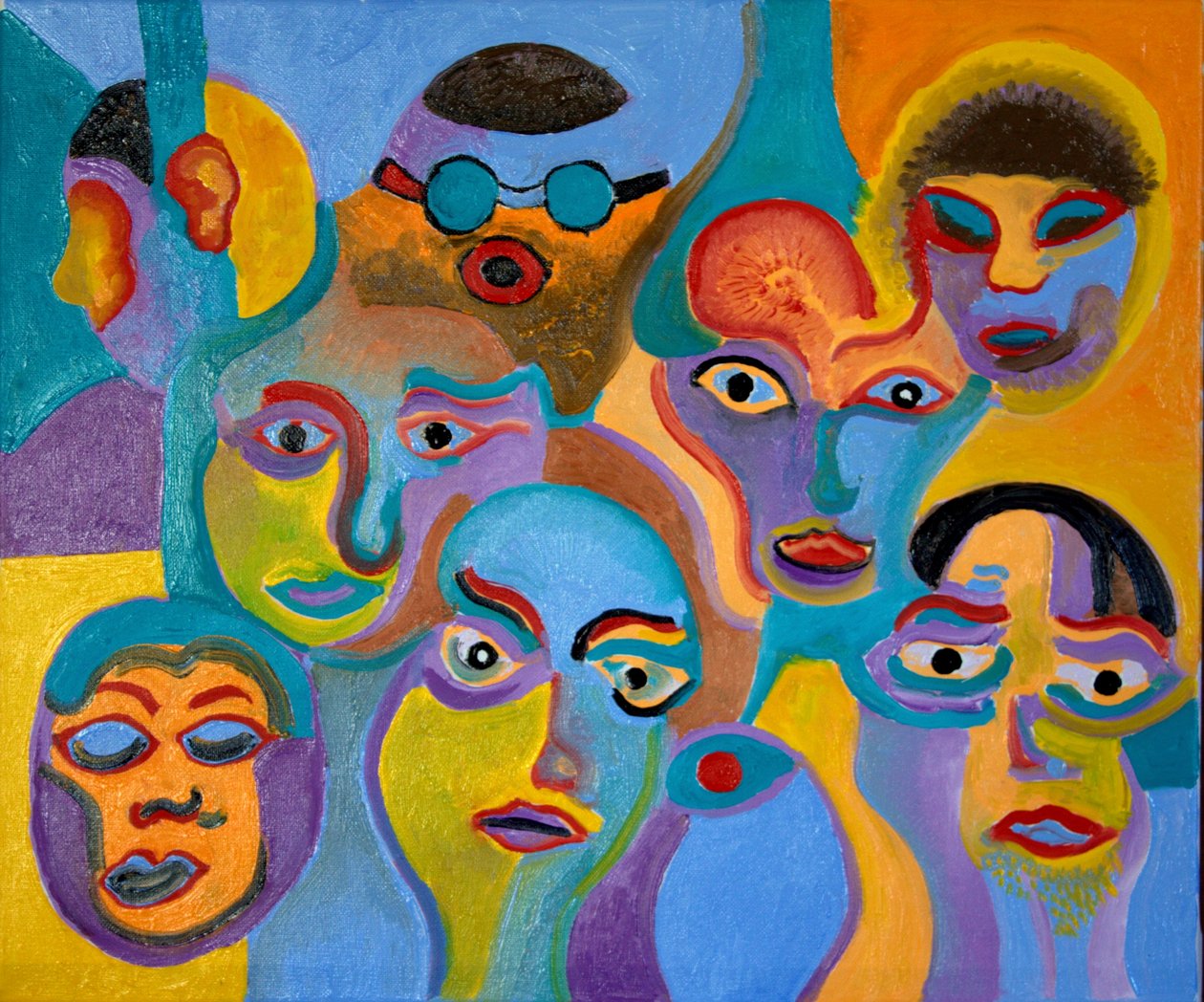 目击者第2号，2009年（布面油画） 作者 扬·格罗内伯格