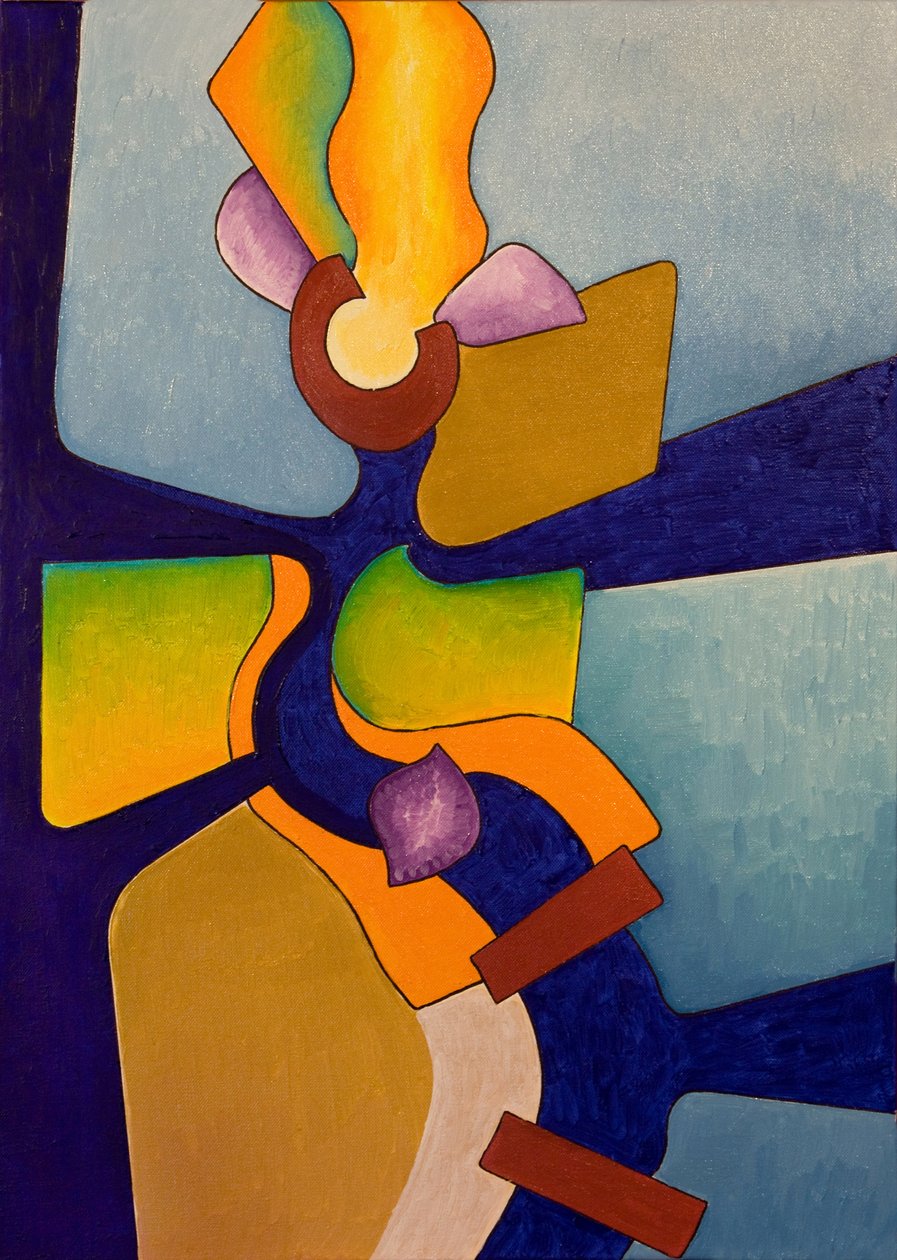 食火者，女性，2007年（布面油画） 作者 扬·格罗内伯格