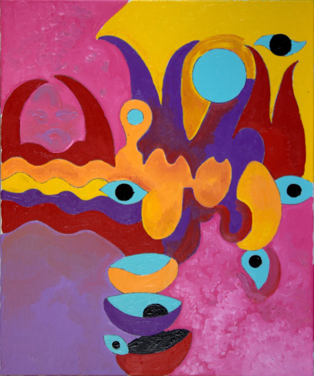 爱的喜悦-爱的痛苦》，2009年（布面油画）。 作者 扬·格罗内伯格