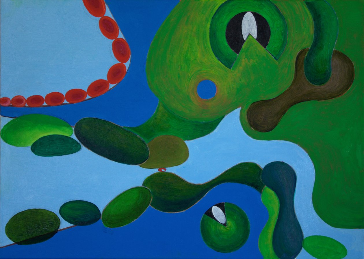 红珠》，2009年（布面油画） 作者 扬·格罗内伯格